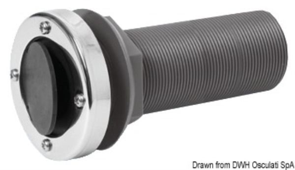Scarico testa inox 1" 1/2 - 11BSP - 17.395.45