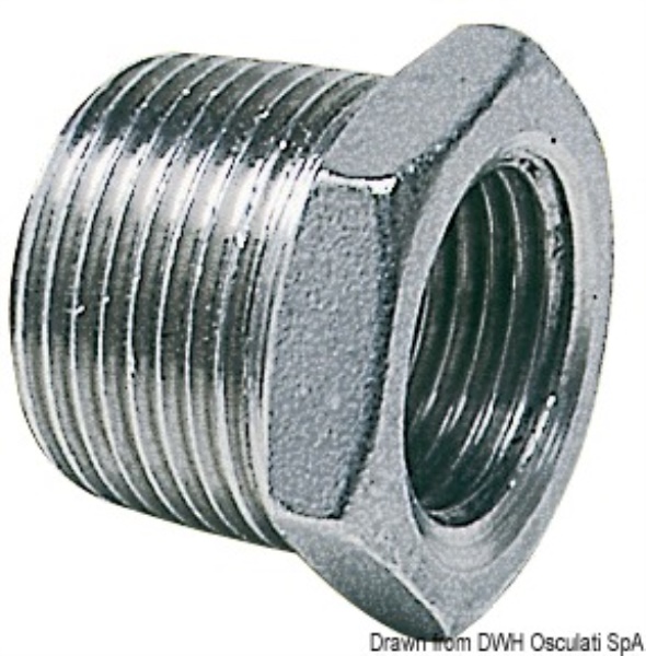 Riduzione maschio/femmina inox 1" 1/2 x 1" 1/4 - 17.321.06