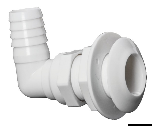Scarico mare plastica 90° 1" x 19 mm - 17.395.01