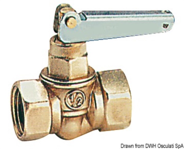 Rubinetto carburante ottone 1/2" - 17.400.01