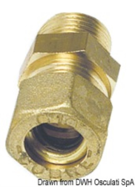 Raccordo dritto maschio 8 mm x 1/4" - 17.408.01