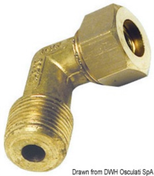 Raccordo 90° maschio 10 mm x 1/4" - 17.409.02