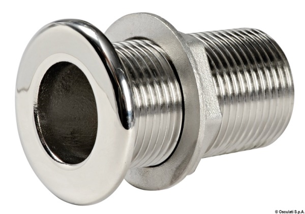 Scarico a mare inox lucido 1" - 17.421.73