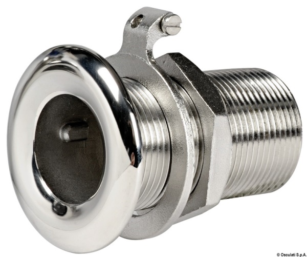 Scarico a mare inox lucido 2" 1/2 - 17.421.87