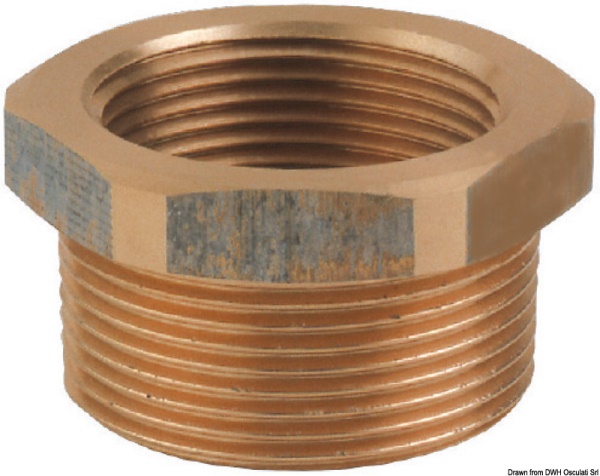 Riduzione in bronzo M-F da 2"1/2 x 3" - 17.563.14
