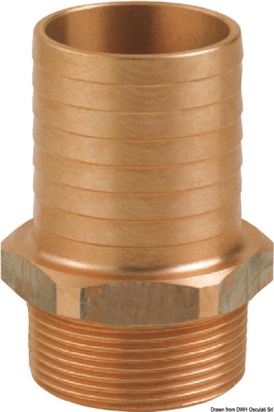 Portagomma maschio in bronzo 1/2" x 20 - 17.568.11