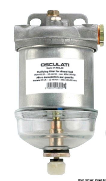 Filtro gasolio coppa in vetro 65l/h - 17.661.15