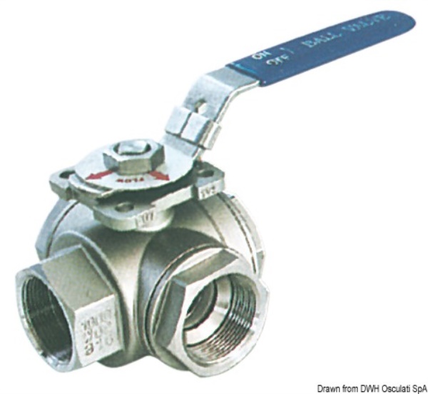 Valvola a sfera deviatrice 1" 1/2 - 17.722.06