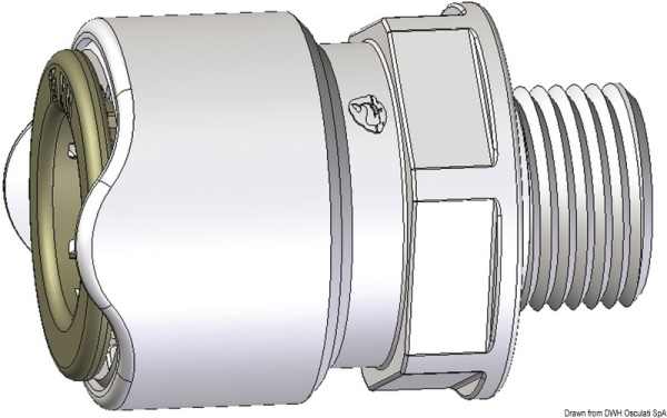 Adattatore 1/2" BSP maschio Whale - 17.815.14