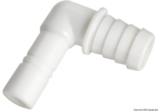 Raccordo cilindrico a gomito per tubo 20 mm - 17.815.92
