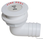 Osculati - Fire Port 90° portagomma mm.38