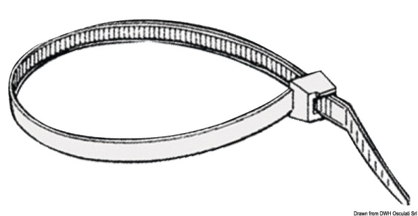 Fascette riapribili in nylon bianco 2 cm - 18.032.50