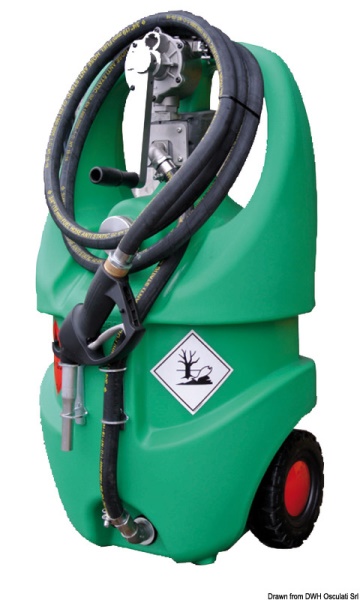 Serbatoio per benzina con ruote 55 l omologato ADR - 18.405.05