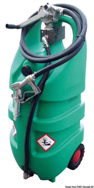 Serbatoio per benzina con ruote 110l omologato ADR - 18.405.10