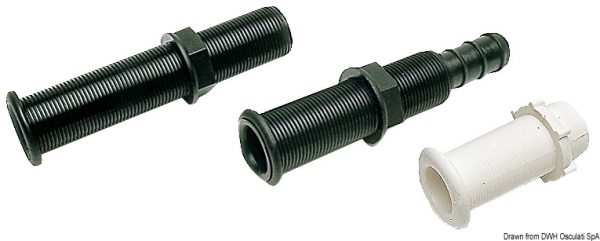 Boccola per scarico nera 22,7 x 78 mm - 18.736.00