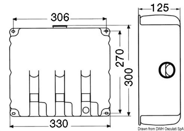 Lavavetri 9,7 l 2 pompe 12 V - 19.106.12