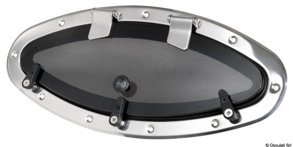 Oblò Bomar inox ellittico 460 x 200 mm - 19.229.00