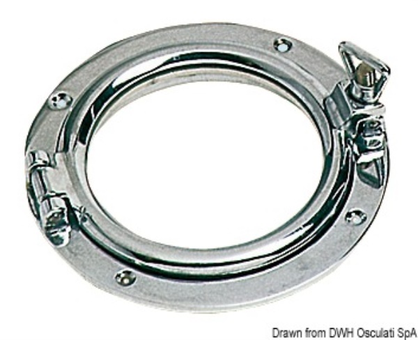 Oblò tondo ottone cromato 180 mm - 19.697.04