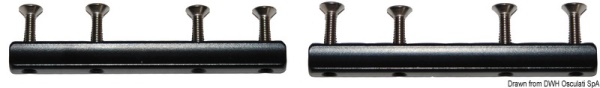 Barra di accoppiamento telaio per Lewmar LP o MP - 19.903.07