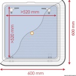 Osculati - Zanzariera 600 x 600 mm