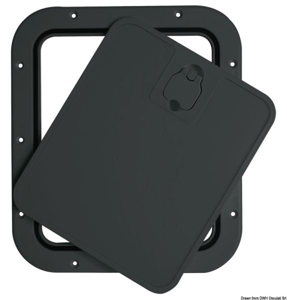 Portello estraibile nero 305 x 355 mm - 20.302.23