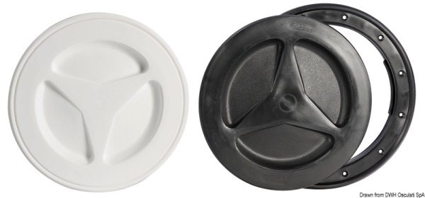 Tappo ispezione bianco 135 mm - 20.337.01BI
