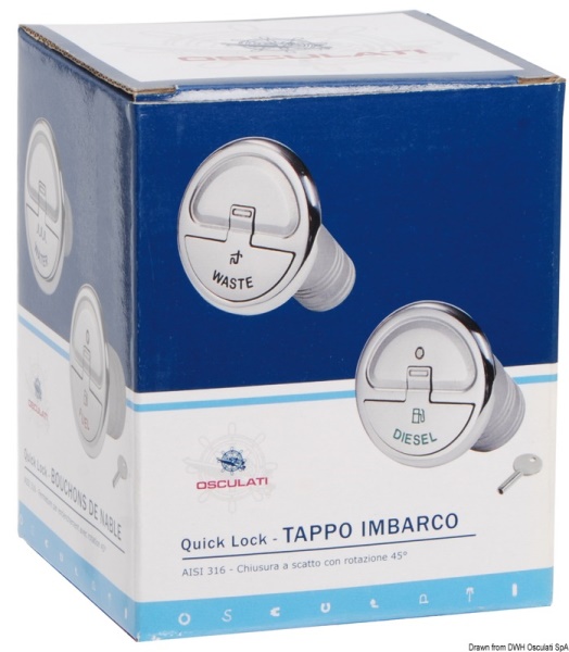Tappo imbarco Quick Lock Waste mm 38 - 20.366.05