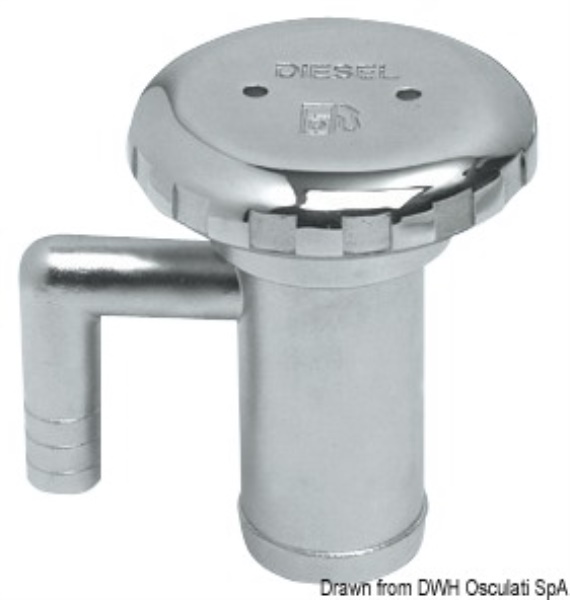 Tappo inox con sfiato Diesel 50 mm - 20.565.05
