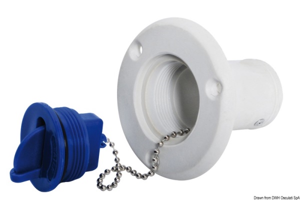 Tappo nylon Water azzurro 38 mm - 20.669.05