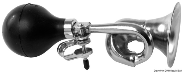 Tromba a pera ottone cromato curva - 21.453.02