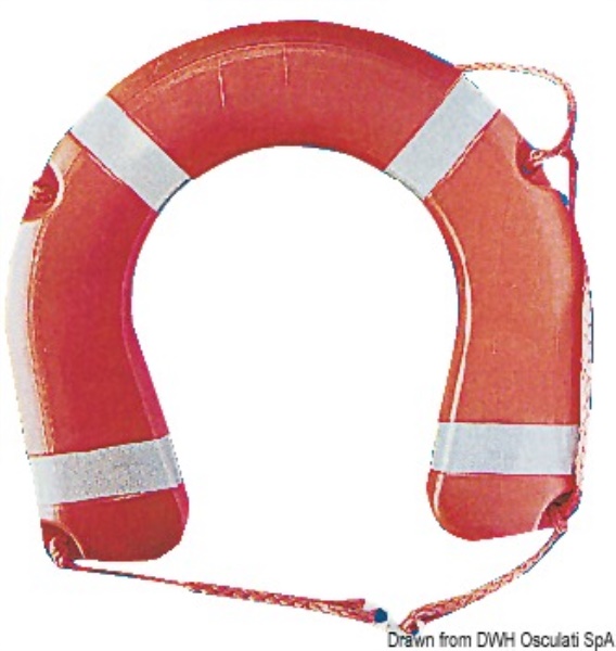 Salvagente rigido a ferro di cavallo omologato D.M. 385/99 - 22.420.00