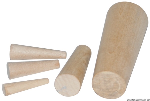 Serie di 10 coni in legno 8-38 mm - 22.803.80