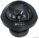 Bussola Riviera BA1-2022 nera, rosa nera frontale - 25.005.31