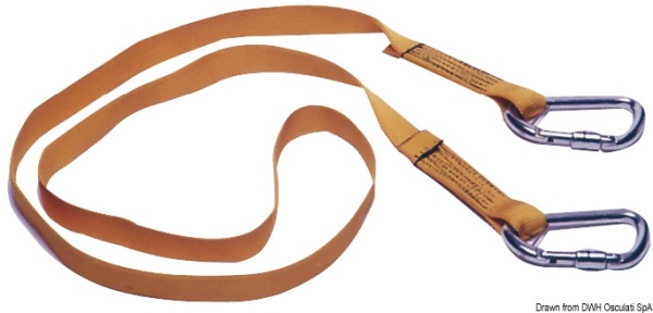 Cordone ombelicale 2 m con 2 moschettoni - 23.156.00