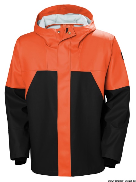 HH Storm Rain Jacket arancio/nero S - 24.500.11