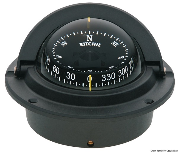 Bussola Ritchie Voyager 3" incasso nera/nera - 25.082.01