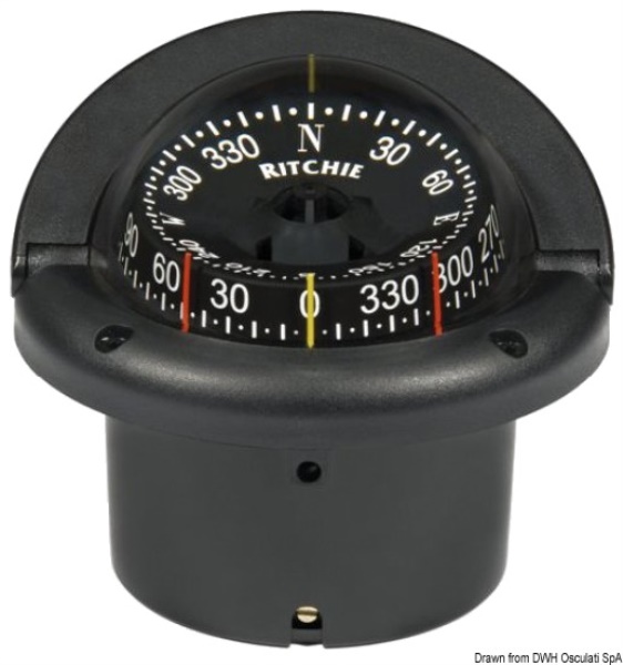 Bussola Ritchie Helmsman 3"3/4 inc. nera front. - 25.083.31