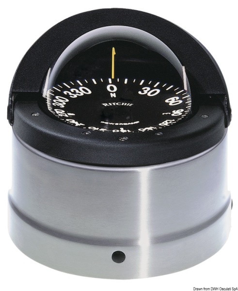 Bussola Ritchie Navigator 4"1/2 chiesuola nera/n. - 25.084.11
