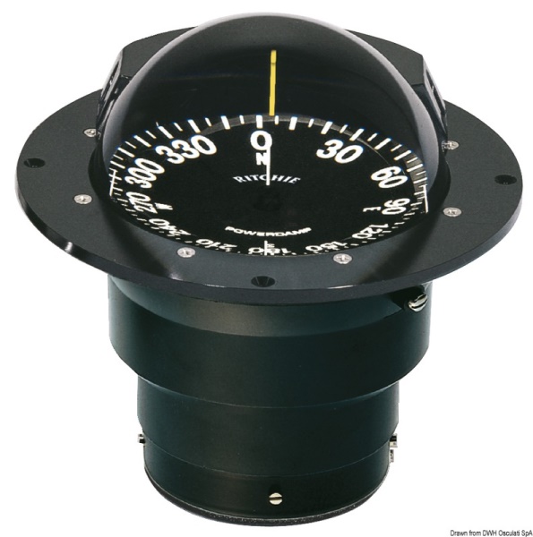 Bussola Ritchie Globemaster 5" incasso nera/nera - 25.085.01