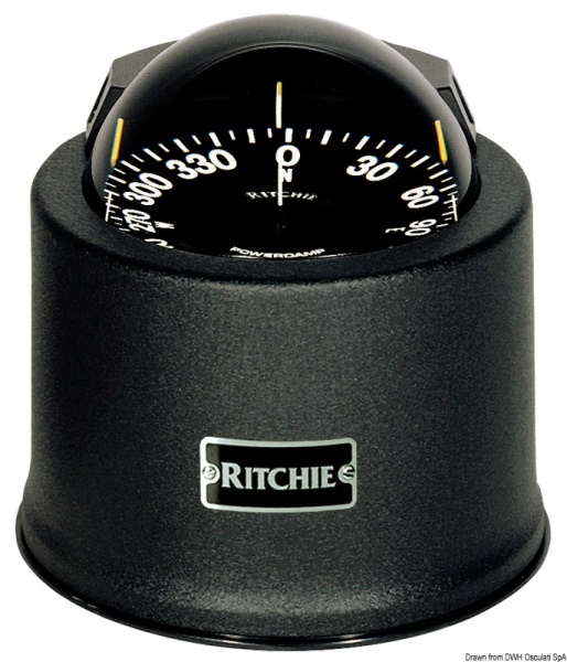 Bussola Ritchie Globemaster 5" chiesuola nera/nera - 25.085.11