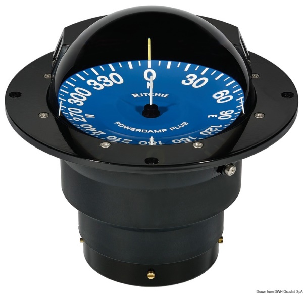 Bussola Ritchie Supersport 5" nera/blu - 25.087.03