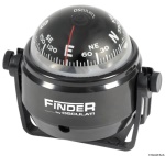 Osculati - Bussola con staffa Finder nera, rosa nera