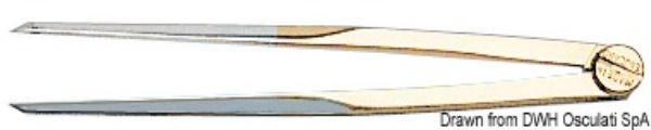 Compasso ottone 145 mm corto - 26.141.60