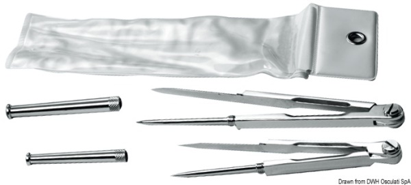 Compasso ottone cromato 180 mm - 26.142.61