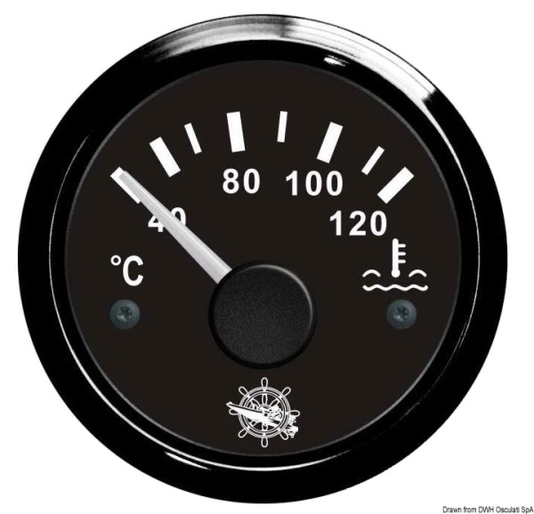 Indicatore temperatura acqua 40/120° nero/nera - 27.320.08