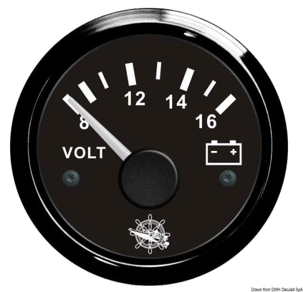 Voltmetro 8/16 V nero/nera - 27.320.14