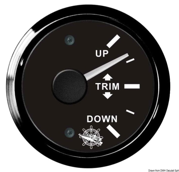 Indicatore trim 0/190 Ohm nero/nera - 27.320.20