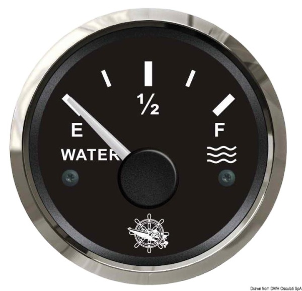 Indicatore livello acqua 10-180 Ohm nero/lucida - 27.321.29