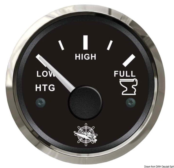 Indicatore acque nere 10/180 Ohm nero/lucida - 27.321.05