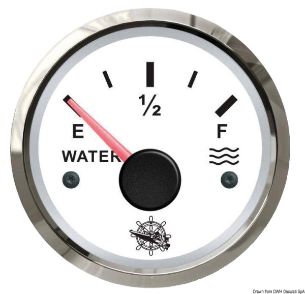 Indicatore livello acqua 10-180 Ohm bianco/lucida - 27.322.29